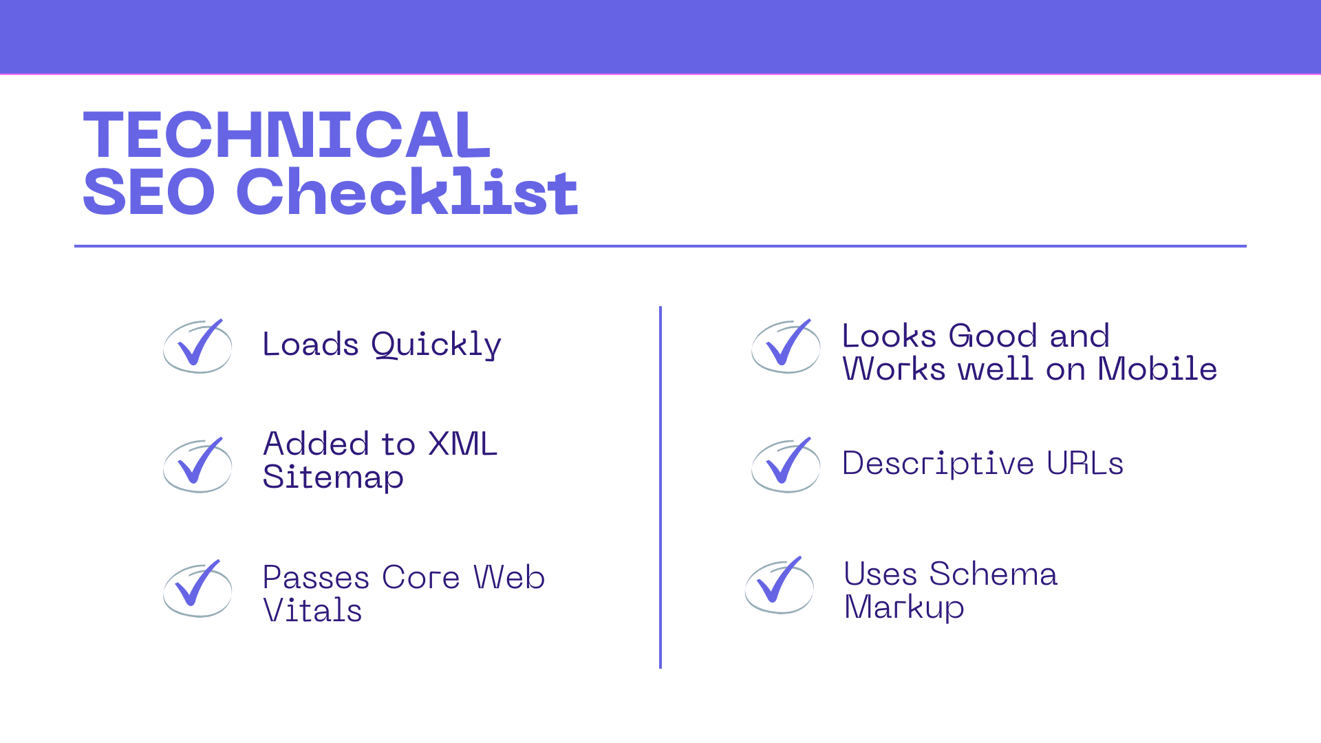 TECHNICAL SEO checklist